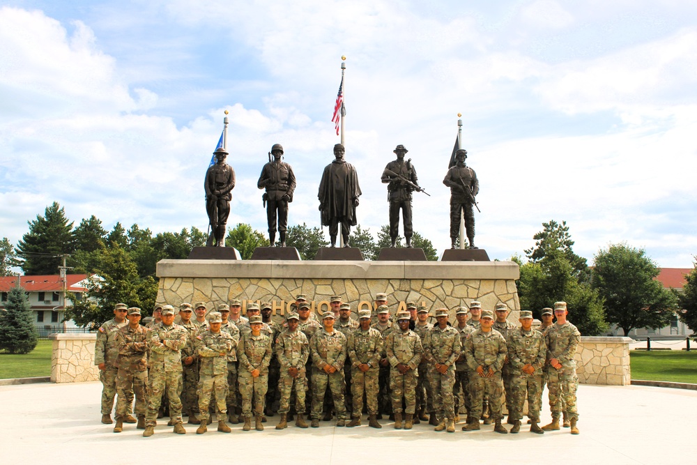 223rd Support Maintenance Company Soldiers learn about Fort McCoy, visit historical area