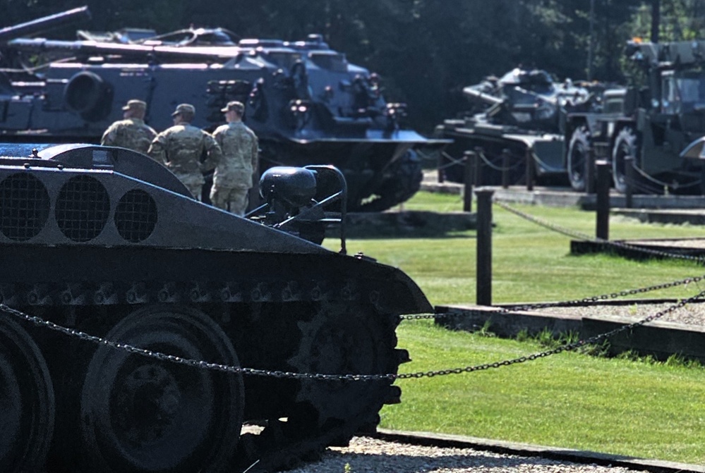 223rd Support Maintenance Company Soldiers learn about Fort McCoy, visit historical area