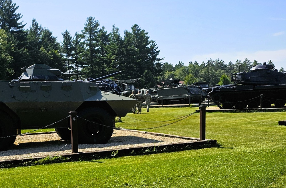 223rd Support Maintenance Company Soldiers learn about Fort McCoy, visit historical area