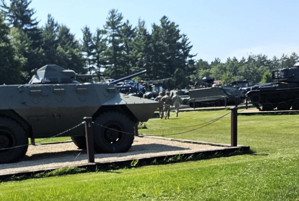 223rd Support Maintenance Company Soldiers learn about Fort McCoy, visit historical area