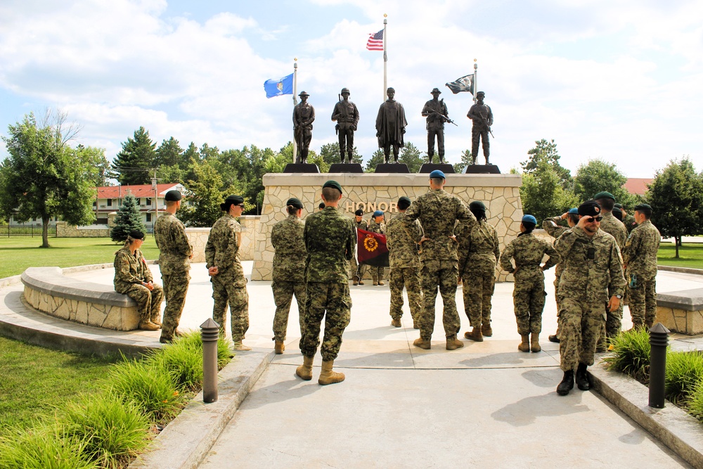 International troops tour Fort McCoy’s Commemorative Area