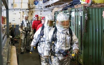 USS Iwo Jima Conducts DC Drill