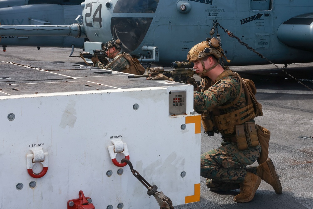22nd MEU(SOC) Marines Conduct Squad Movement Drill