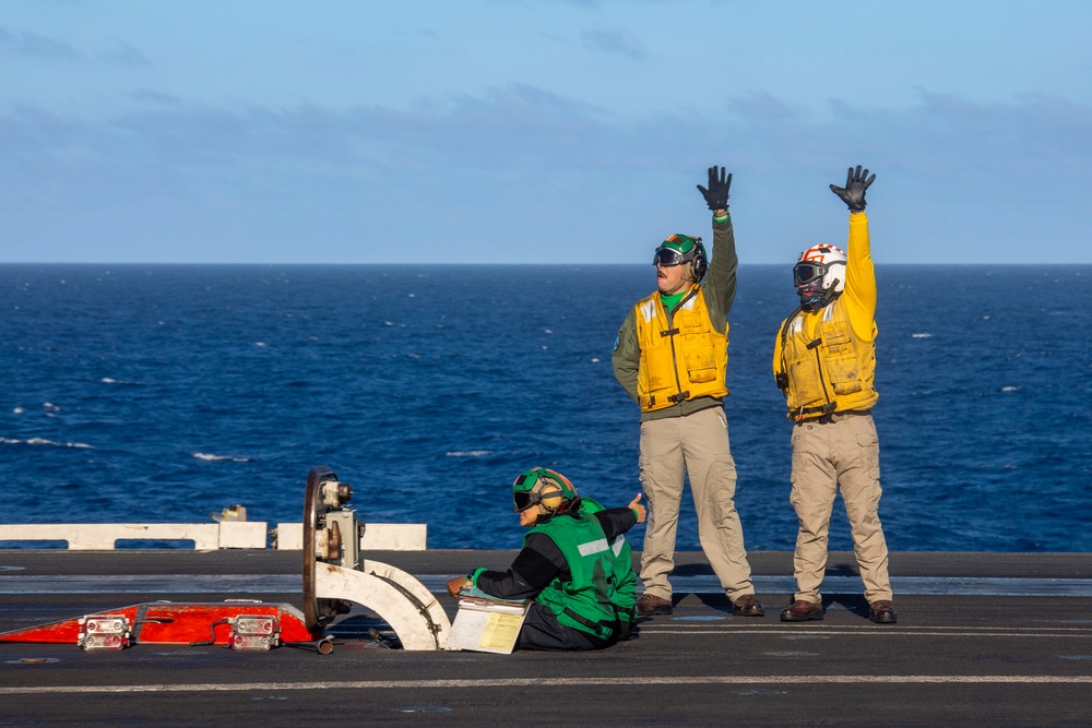 Abraham Lincoln conducts routine operations