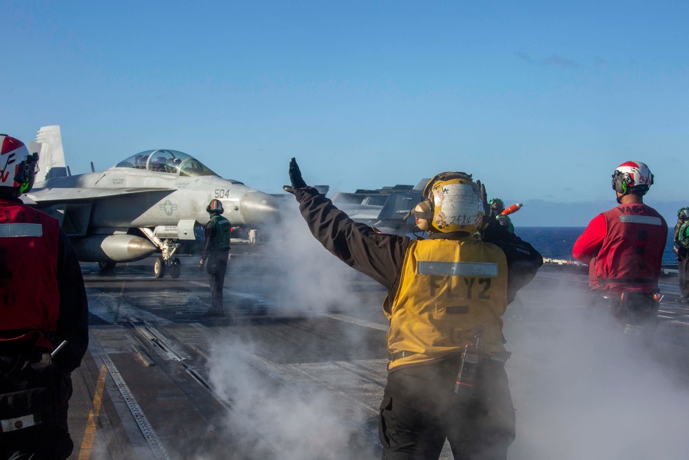 Abraham Lincoln conducts routine operations
