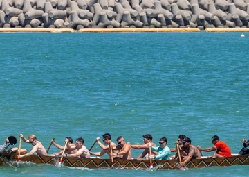 U.S. Marines Participate in Annual Okinawan Dragon Boat Races