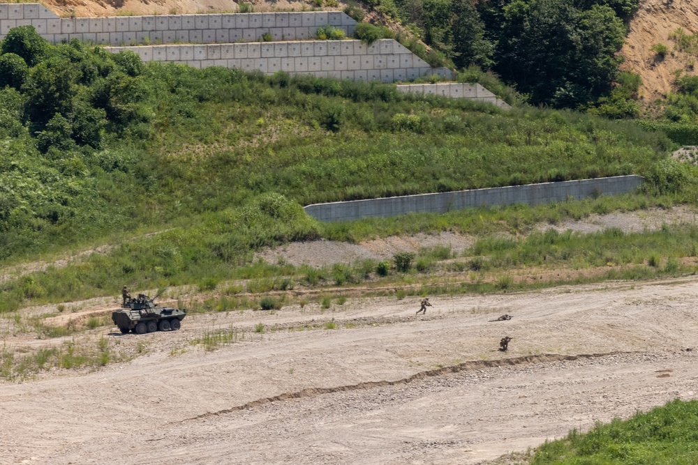 3d LAR Conducts Live Fire and Combined Arms Training During KMEP 25.2