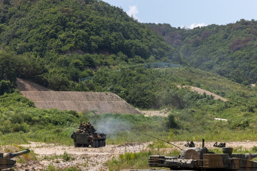 3d LAR Conducts Live Fire and Combined Arms Training During KMEP 25.2