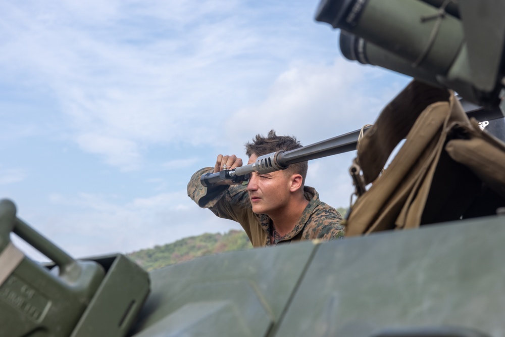 3d LAR Conducts Live Fire and Combined Arms Training During KMEP 25.2