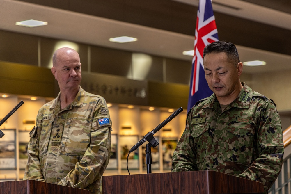 U.S. Army’s 25th Infantry Division, Japan Ground Self-Defense Force, and Australian Army Unite for Yama Sakura 89 during a Press Conference