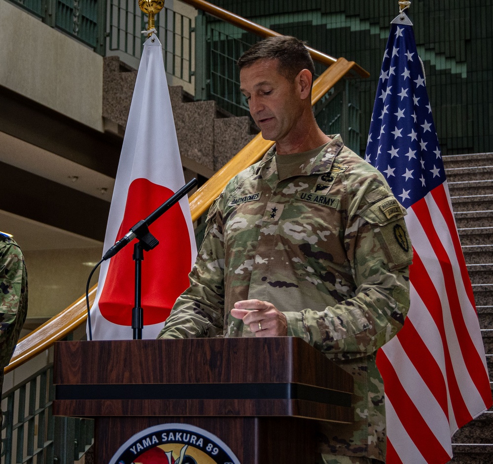U.S. Army’s 25th Infantry Division, Japan Ground Self-Defense Force, and Australian Army Unite for Yama Sakura 89 during a Press Conference