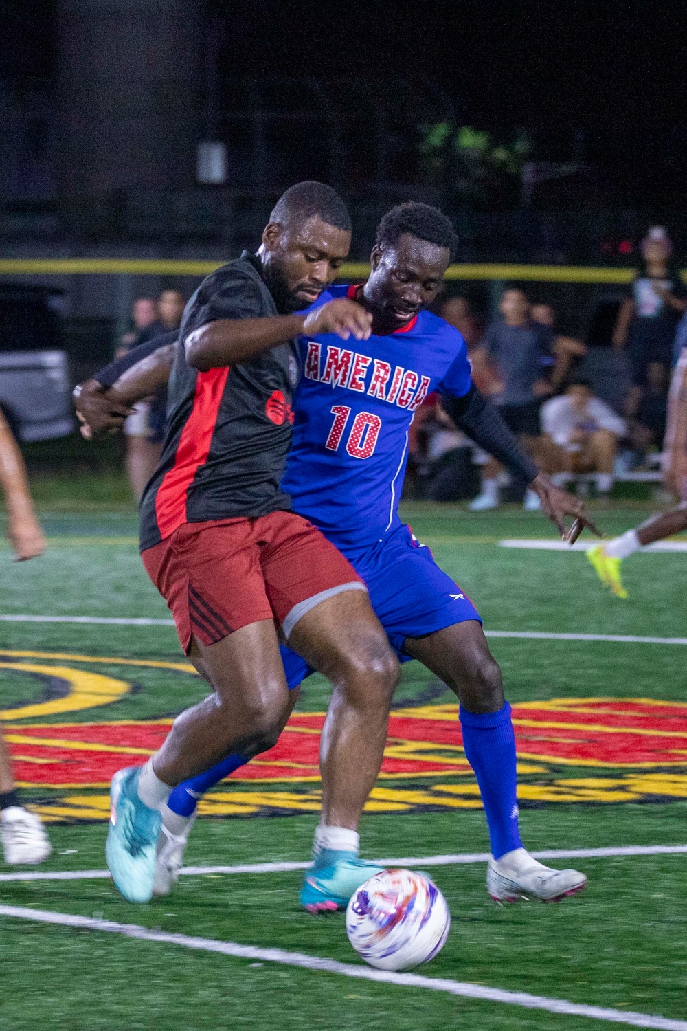 Tripoli Competes Against the USS America in a Soccer Game