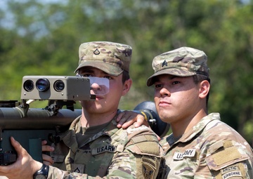 Pfc. Jackson Muse fires the FIM-92 Stinger during Super Garuda Shield 25
