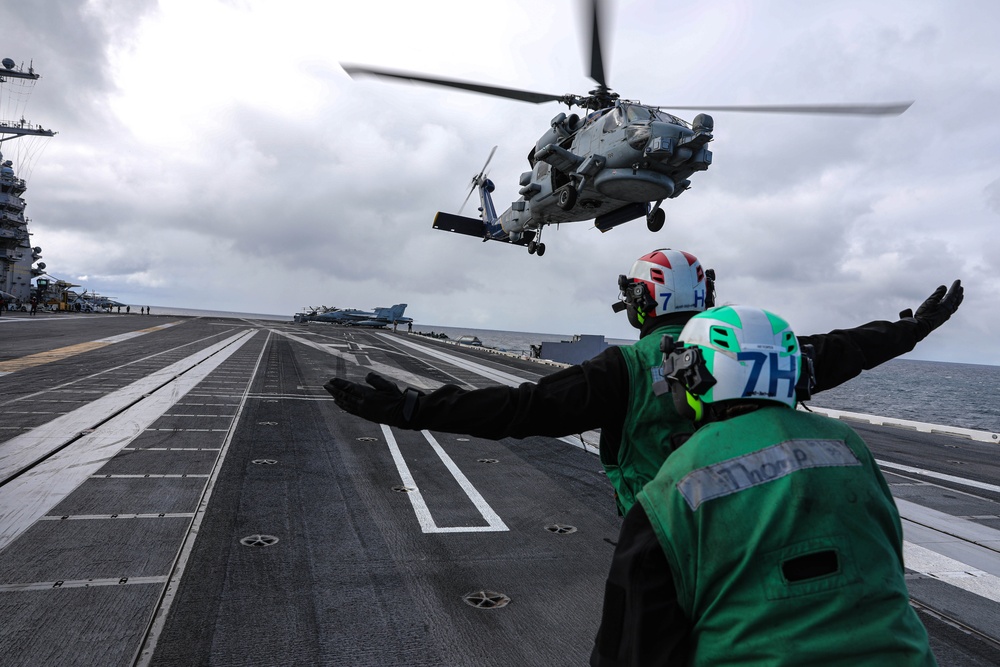 USS Gerald R. Ford (CVN 78) Conducts Flight Operations