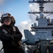 USS Gerald R. Ford (CVN 78) Sailor Observes Flight Operations
