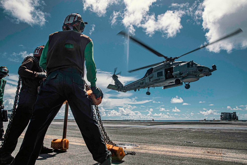George Washington Conducts Flight Operations