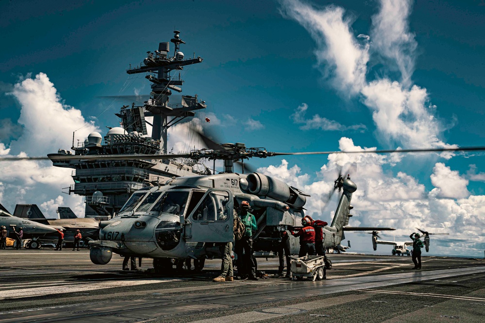 George Washington Conducts Flight Operations