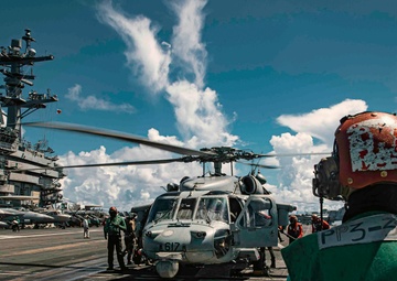 George Washington Conducts Flight Operations