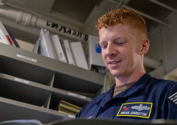 George Washington Sailors Conduct Administrative Work