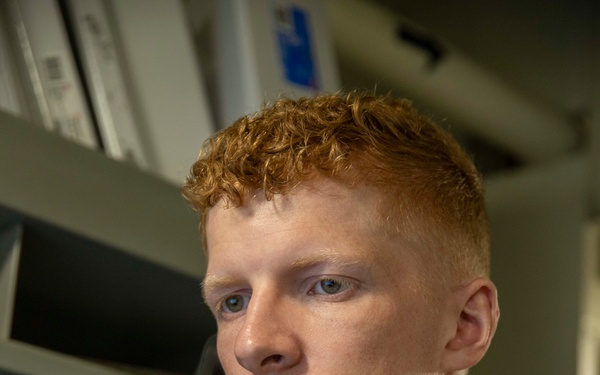 George Washington Sailors Conduct Administrative Work