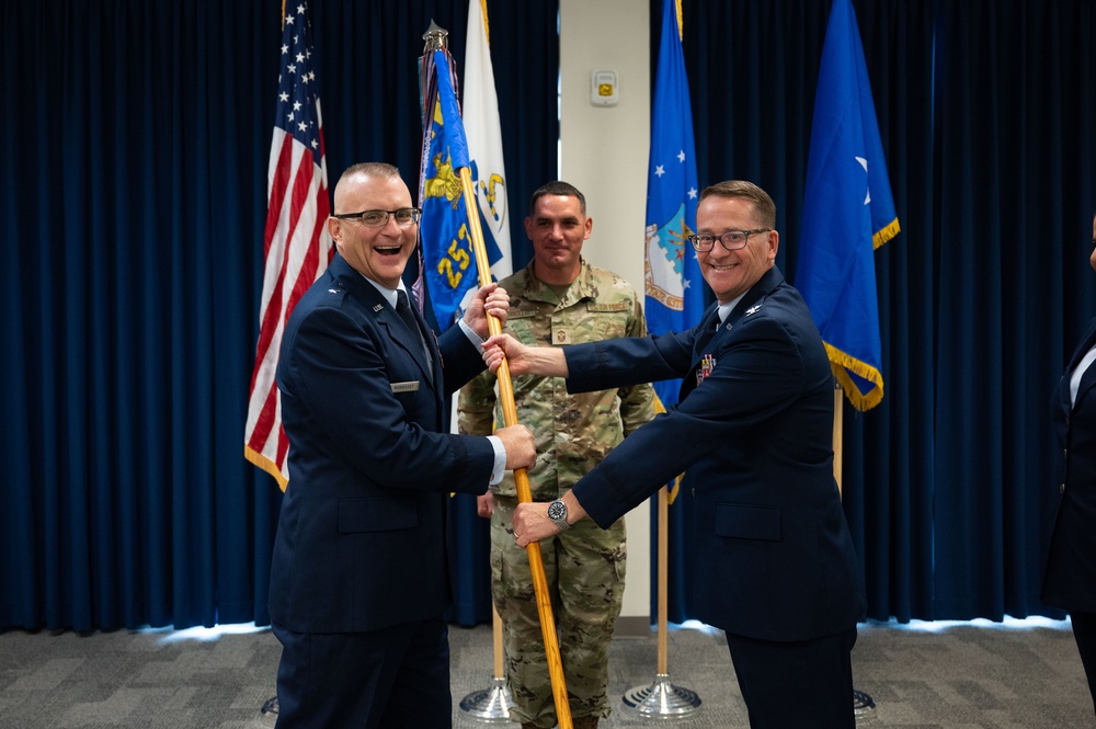 Lt. Col. Amalia McCaffrey takes command of 253rd Cyberspace Engineering Installation Group