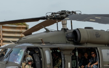 Washington Army National Guard UH-60 Blackhawks conduct first flight in Thailand.