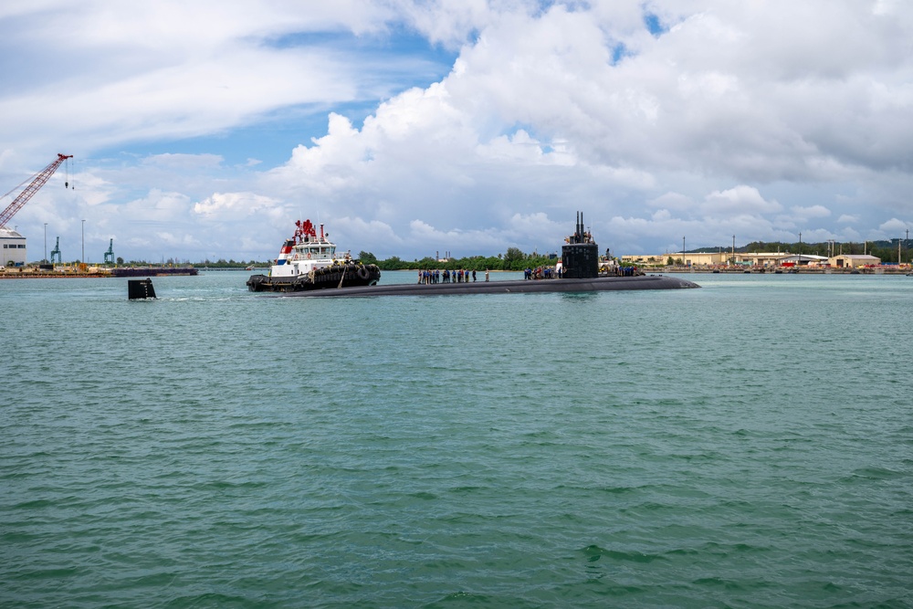 USS Annapolis (SSN 760) returns to Naval Base Guam