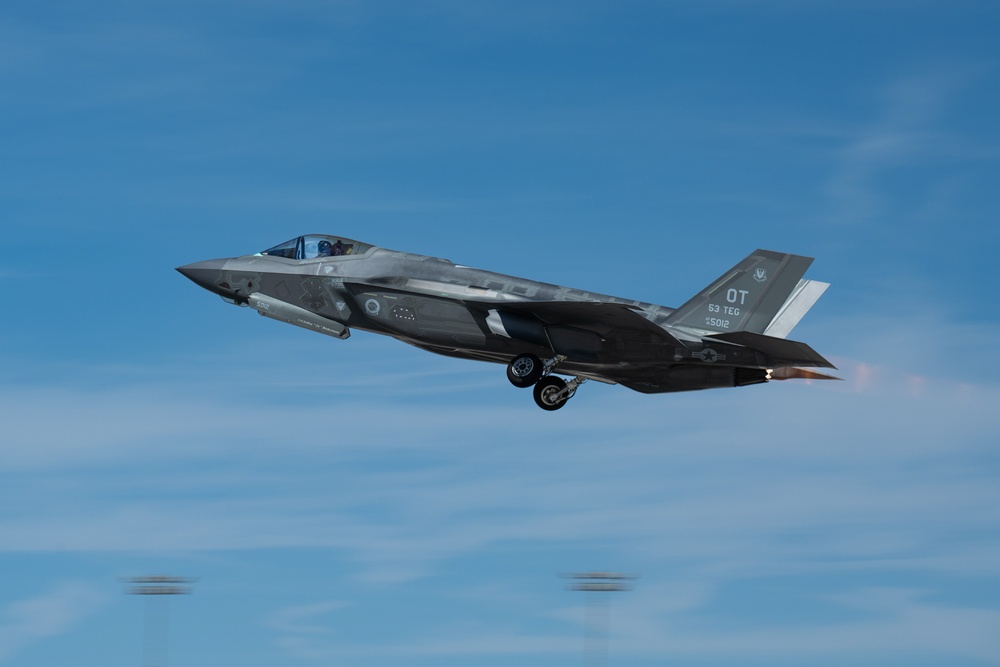 Nellis take offs and landings Aug 2025