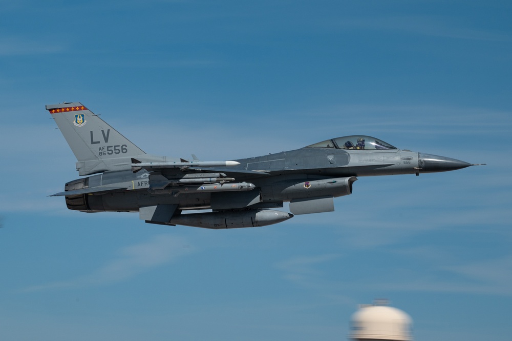 Nellis take offs and landings Aug 2025
