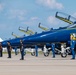 Blue Angels return from aerial performance during the Columbus Air Show