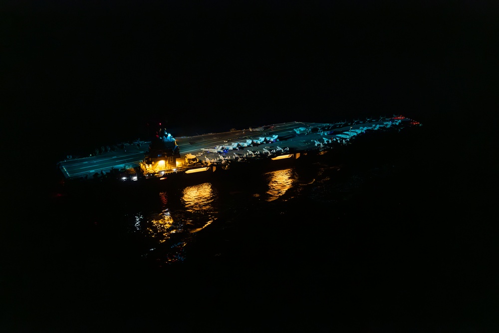 USS Gerald R. Ford (CVN 78) Transits the North Sea