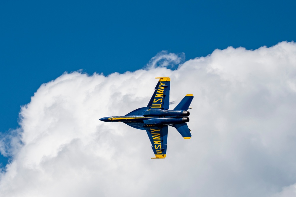 Blue Angels perform aerial demonstration during Columbus Air Show