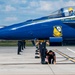 Blue Angels return from aerial performance during the Columbus Air Show
