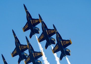 Blue Angels perform aerial demonstration during Columbus Air Show