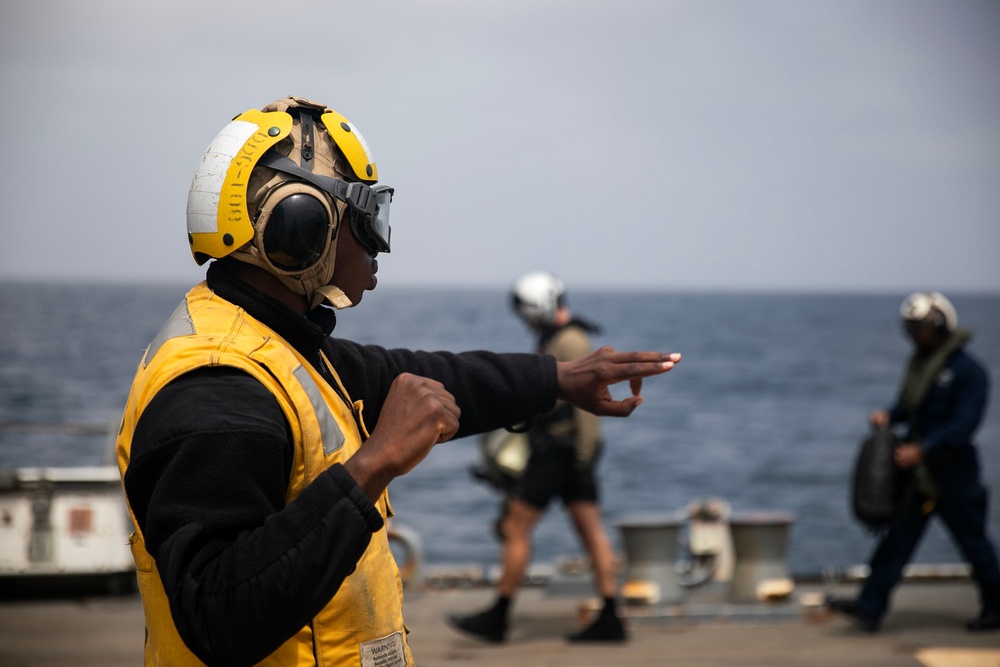 USS Wayne E. Meyer conducts operations in the U.S. Central Command area of responsibility as part of the Nimitz Carrier Strike Group