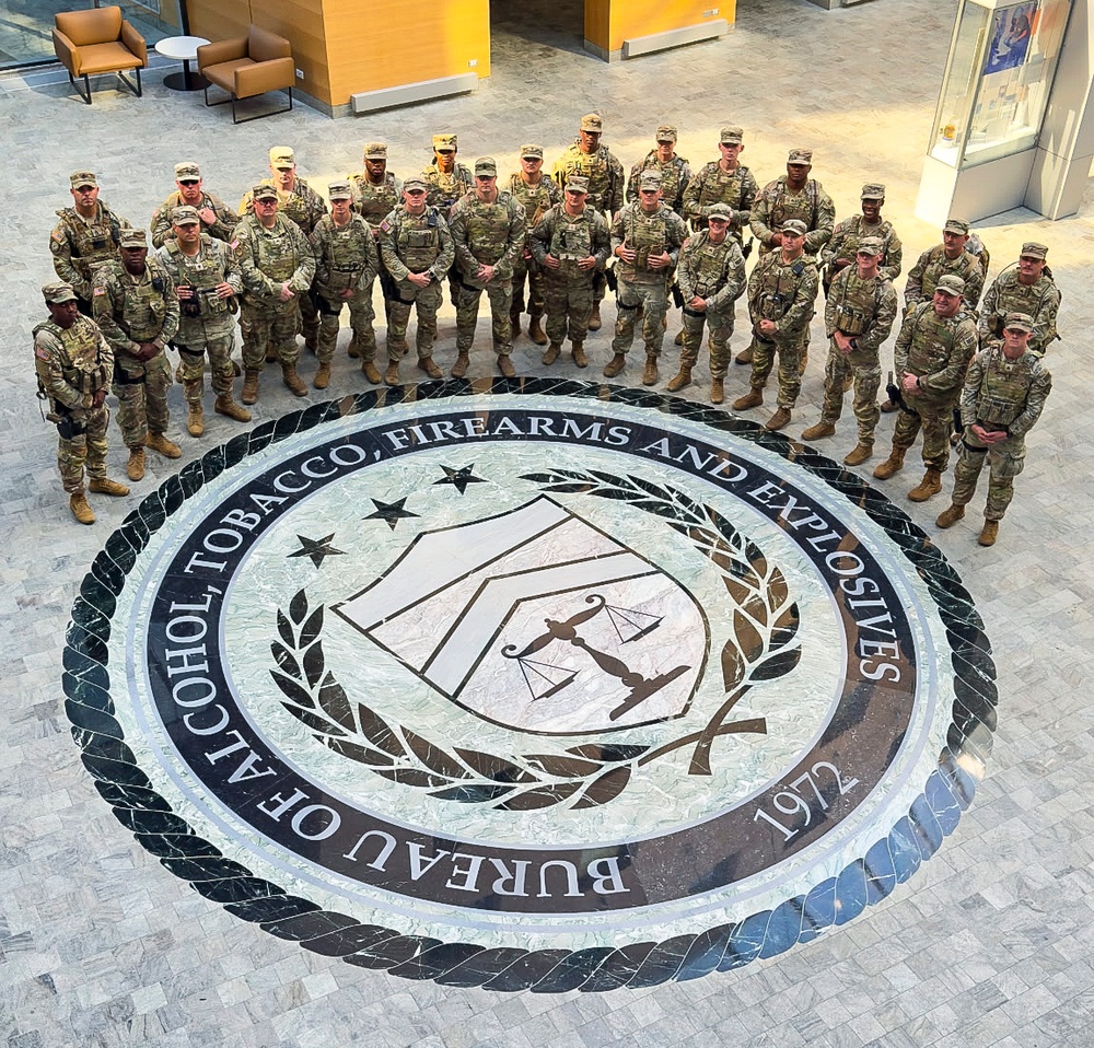 MS Guard Soldiers visit the Bureau of Alcohol, Tobacco, Firearms and Explosives