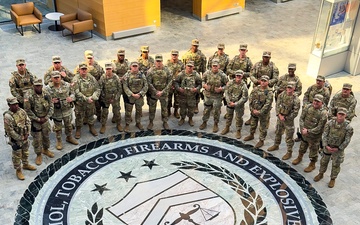 MS Guard Soldiers visit the Bureau of Alcohol, Tobacco, Firearms and Explosives