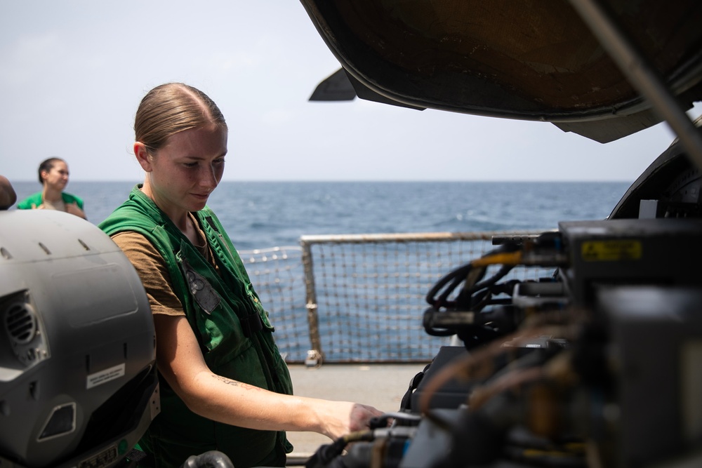 USS Wayne E. Meyer conducts operations in the U.S. Central Command area of responsibility as part of the Nimitz Carrier Strike Group