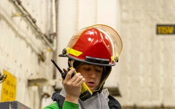 USS Gerald R. Ford (CVN 78) Conducts General Quarters Drill