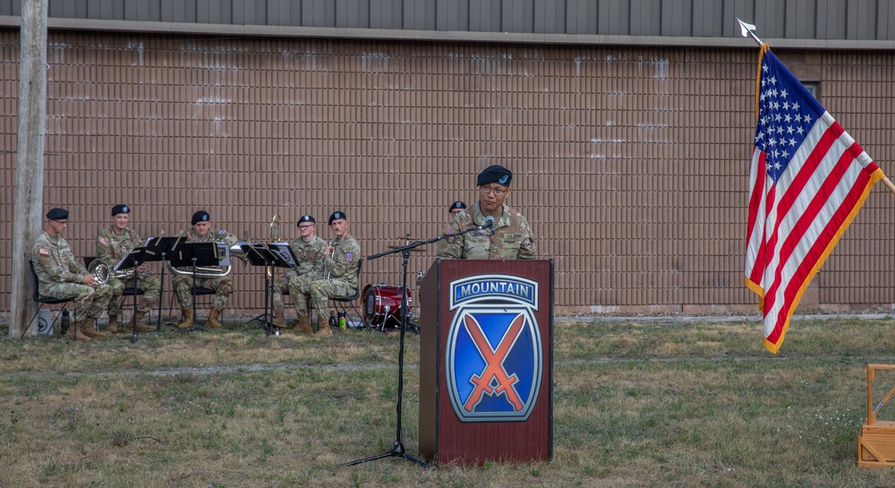 10th Mountain Division Band Holds Assumption of Command Ceremony at Fort Drum