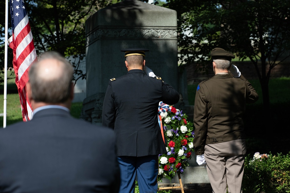 President Benjamin Harrison Honored in Annual Wreath-Laying Ceremony