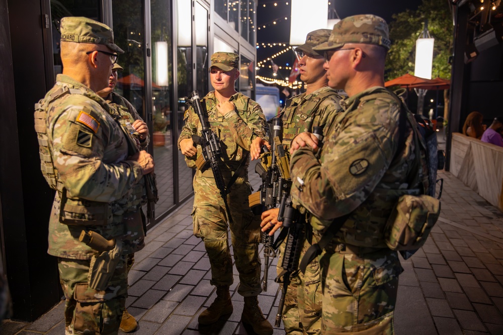 DCNG Commanding General Meets with Soldiers Supporting the D.C. Safe and Beautiful Task Force