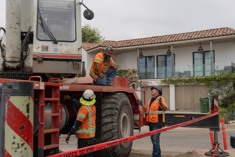 USACE clears debris from final property damaged by 2025 Pacific Palisades Fire.