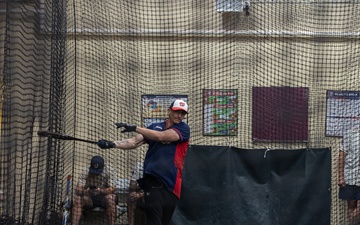 U.S. Marine Corps Base Quantico Softball Team Conducts Batting Practice at Washington Nationals Park Stadium
