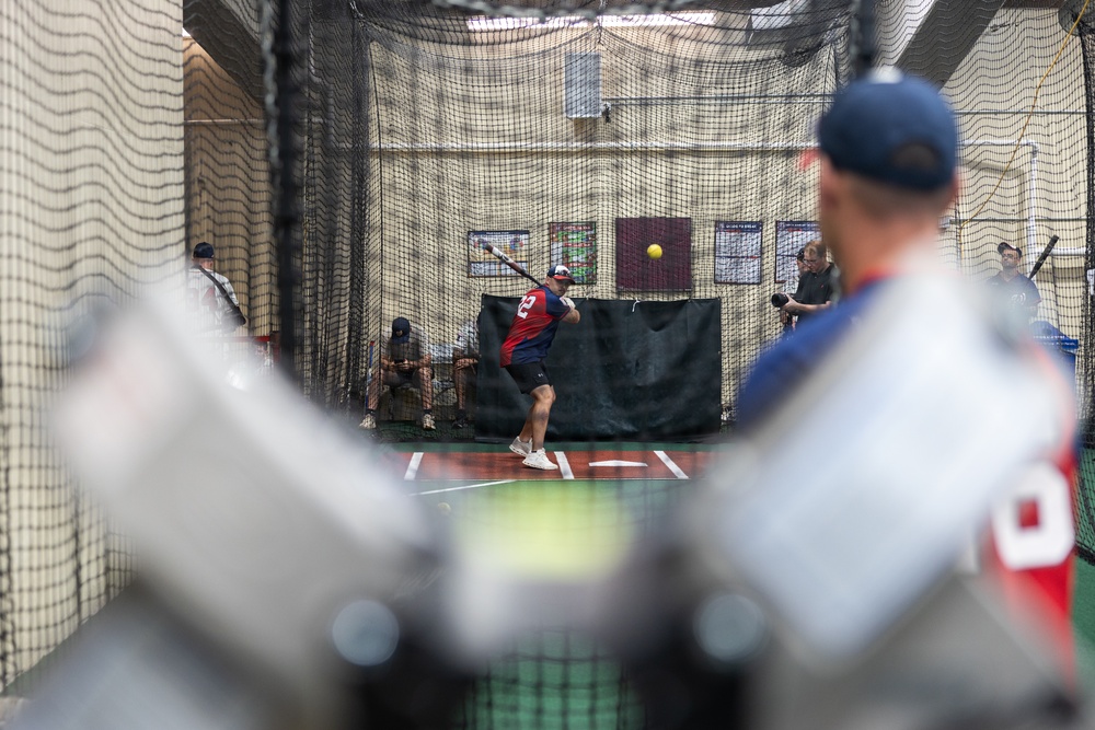 U.S. Marine Corps Base Quantico Softball Team Conducts Batting Practice at Washington Nationals Park Stadium