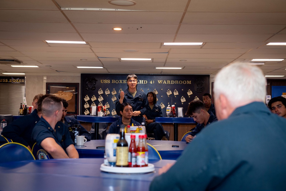 Midshipmen meet Boxer CO
