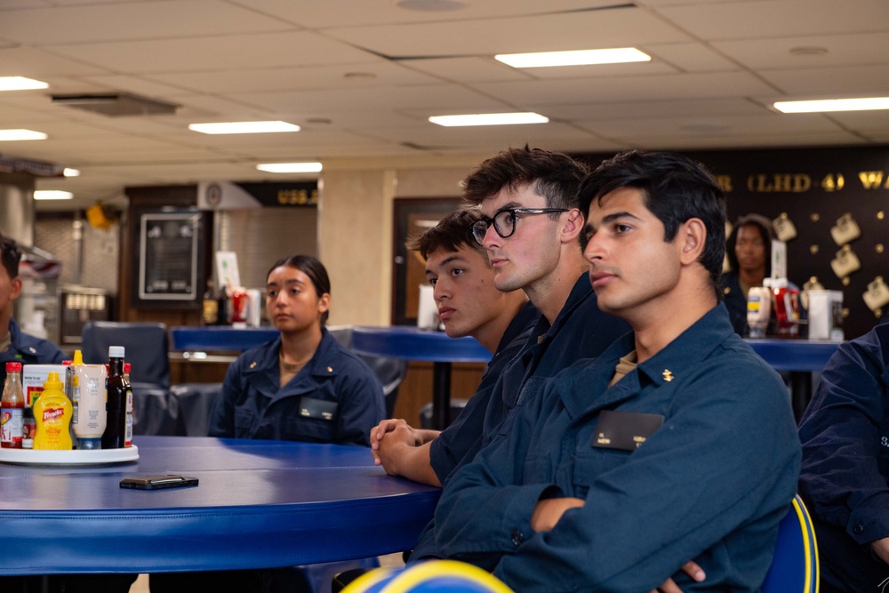 Midshipmen meet Boxer CO