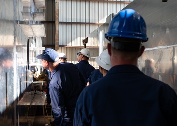 Coast Guard chiefs mess tour waterways commerce cutters in Alabama