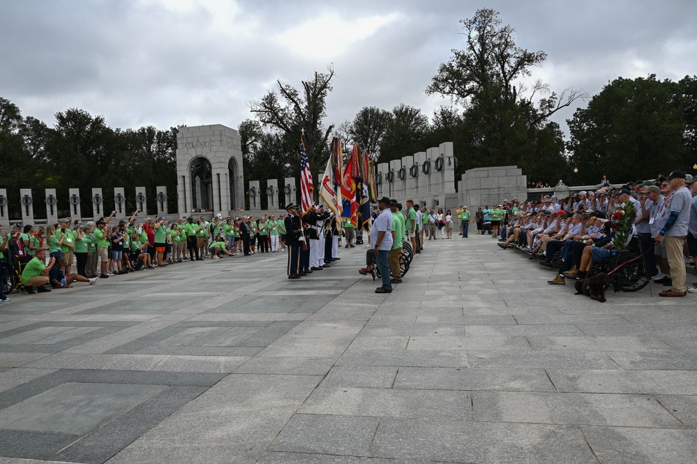 Air Force Band, Joint Service Color Guard perform for Honor Flight veterans