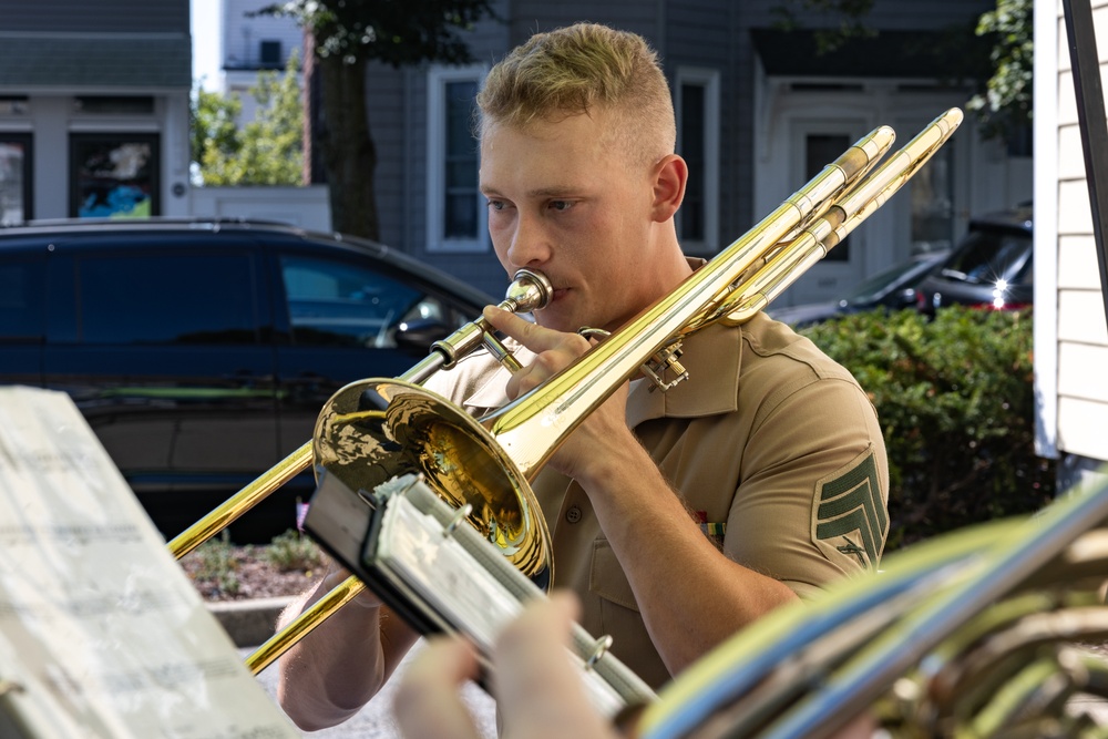 Marine Week Boston 2025: Quantico Marine Brass Quintet performs at The Ollie